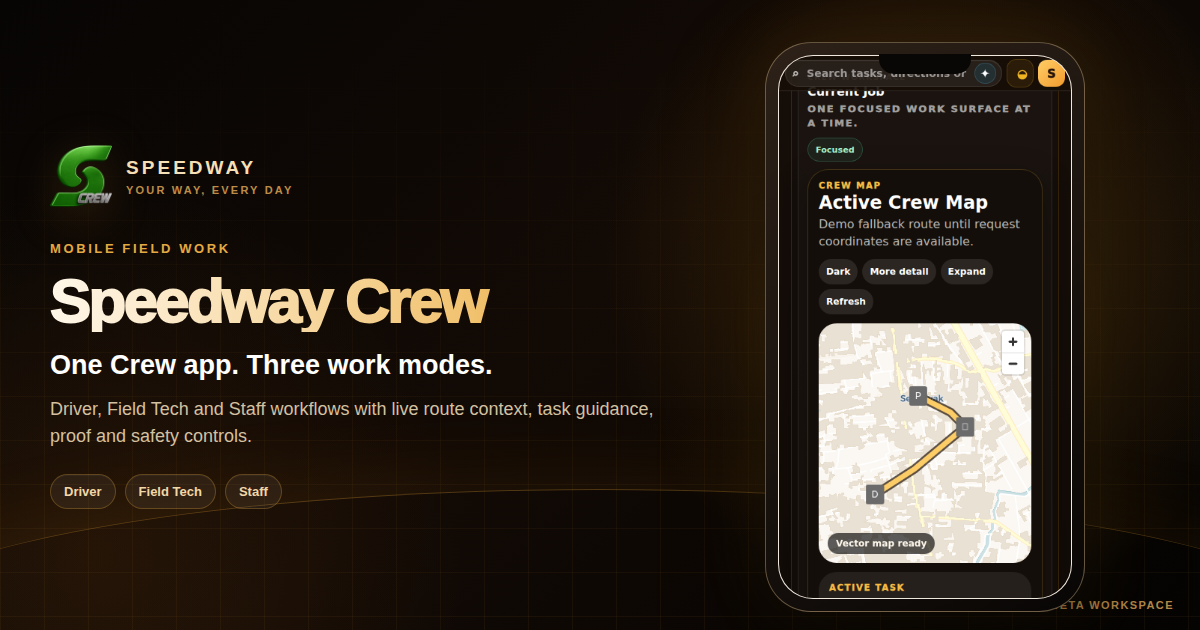Official Speedway Crew product artwork