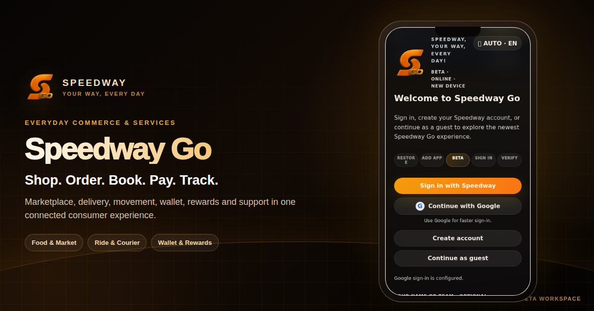 Official Speedway Go product artwork